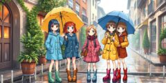 لعبة تنكر في الأمطار للبنات – Super Girls My Rainy Day Outfits
