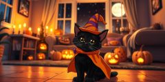 تحضير القطة للهالوين: لعبة تنكر القطة في عيد الهالوين
